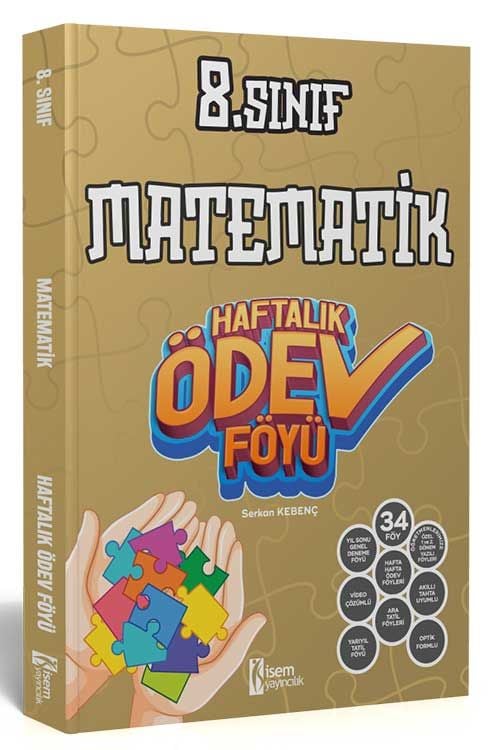 İsem 8. Sınıf Matematik Haftalık Ödev Föyü İsem Yayıncılık