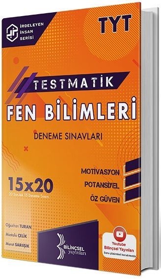 Bilinçsel YKS TYT Fen Bilimleri Testmatik 15x20 Deneme Sınavları Bilinçsel Yayınları