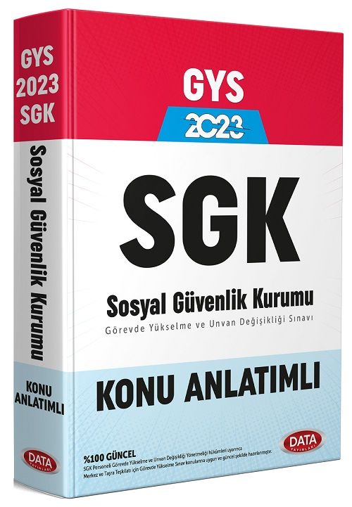 SÜPER FİYAT - Data 2023 GYS SGK Konu Anlatımlı Görevde Yükselme Data Yayınları