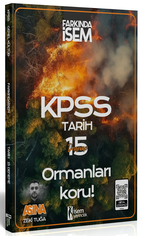 İsem 2025 KPSS Tarih Aşina 15 Deneme Çözümlü - Zeki Tuğa İsem Yayınları