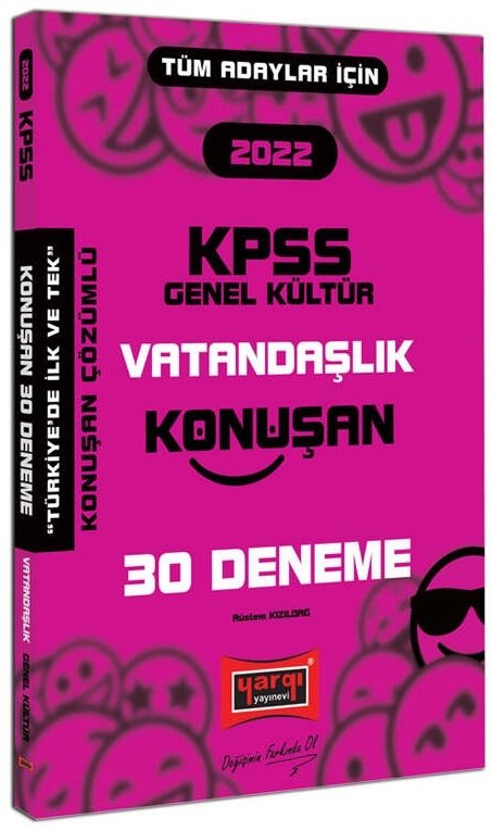 Yargı 2022 KPSS Vatandaşlık Konuşan 30 Deneme Çözümlü - Rüstem Kızıldağ Yargı Yayınları