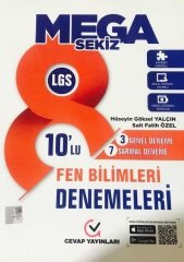 Cevap 8. Sınıf LGS Fen Bilimleri Mega Sekiz 10 lu Deneme Cevap Yayınları