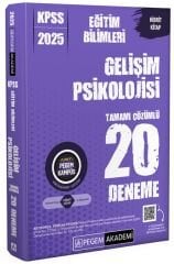 Pegem 2025 KPSS Eğitim Bilimleri Gelişim Psikolojisi 20 Deneme Çözümlü Pegem Akademi Yayınları