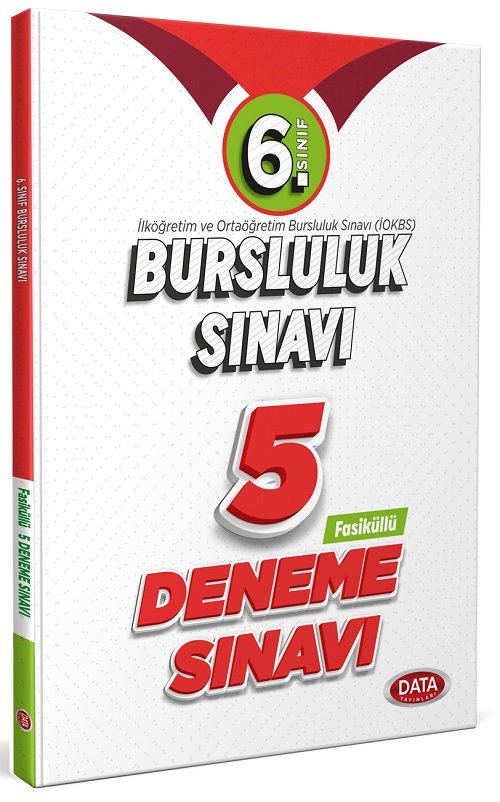 Data 6. Sınıf Bursluluk Sınavı Fasiküllü 5 Deneme Data Yayınları