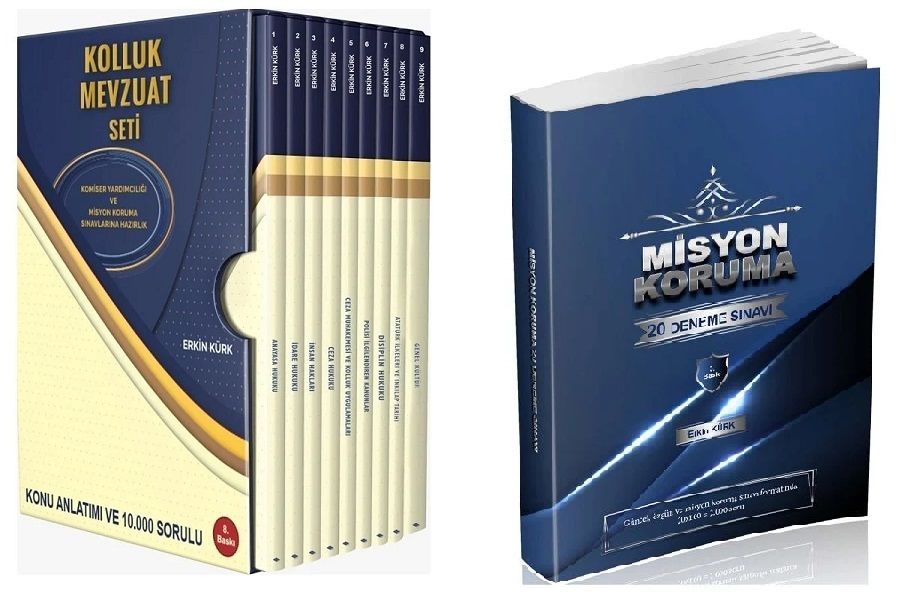 Erkin Kürk 2024 Misyon Koruma Kolluk Mevzuatı Konu Set + Misyon 20 Deneme Erkin Kürk