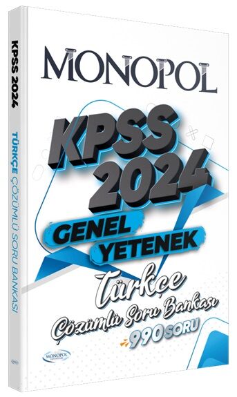 Monopol 2024 KPSS Türkçe Soru Bankası Çözümlü Monopol Yayınları