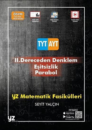 YZ Yayınları YKS TYT AYT Matematik Fasikülleri - 2. Dereceden Denklemler-Eşitsizlik-Parabol YZ Yayınları