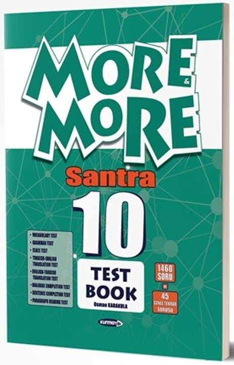 Kurmay ELT More and More English 10 Santra Test Book Kurmay ELT Yayınları