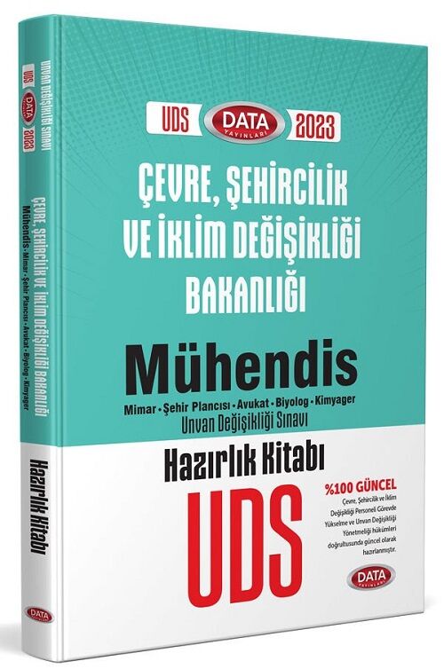 Data 2023 GYS ÜDS Çevre ve Şehircilik Bakanlığı Mühendis Konu Anlatımlı Hazırlık Kitabı Ünvan Değişikliği Data Yayınları