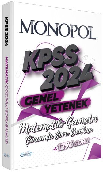 Monopol 2024 KPSS Matematik Geometri Soru Bankası Çözümlü Monopol Yayınları