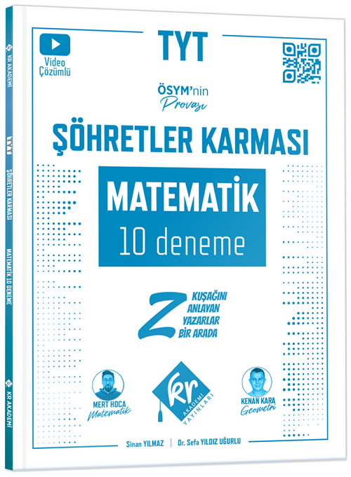 KR Akademi YKS TYT Matematik Şöhretler Karması 10 Deneme Video Çözümlü KR Akademi