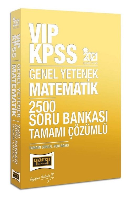 SÜPER FİYAT - Yargı 2021 KPSS VIP Matematik 2500 Soru Bankası Çözümlü Yargı Yayınları