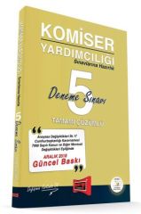 SÜPER FİYAT - Yargı 2019 Komiser Yardımcılığı 5 Deneme Sınavı Yargı Yayınları