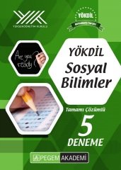 Pegem YÖKDİL Sosyal Bilimler 5 Deneme Çözümlü Pegem Yayınları