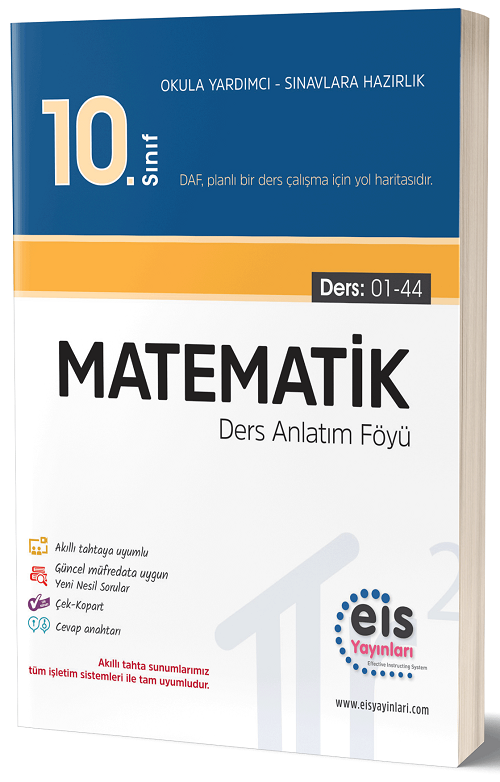 Eis Yayınları 10. Sınıf Matematik DAF Ders Anlatım Föyü Eis Yayınları