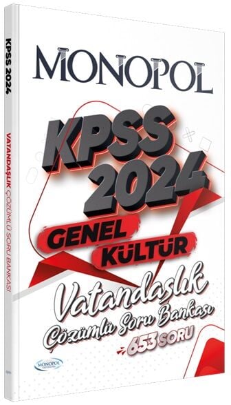 Monopol 2024 KPSS Vatandaşlık Soru Bankası Çözümlü Monopol Yayınları