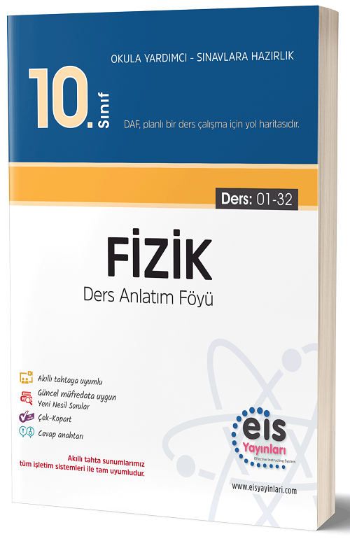 Eis Yayınları 10. Sınıf Fizik DAF Ders Anlatım Föyü Eis Yayınları