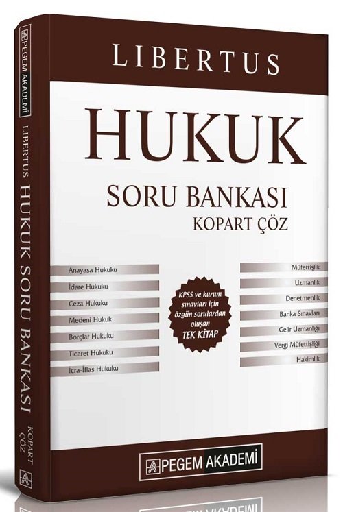 Pegem 2019 KPSS A Libertus Hukuk Kopart Çöz Soru Bankası Pegem Akademi Yayınları