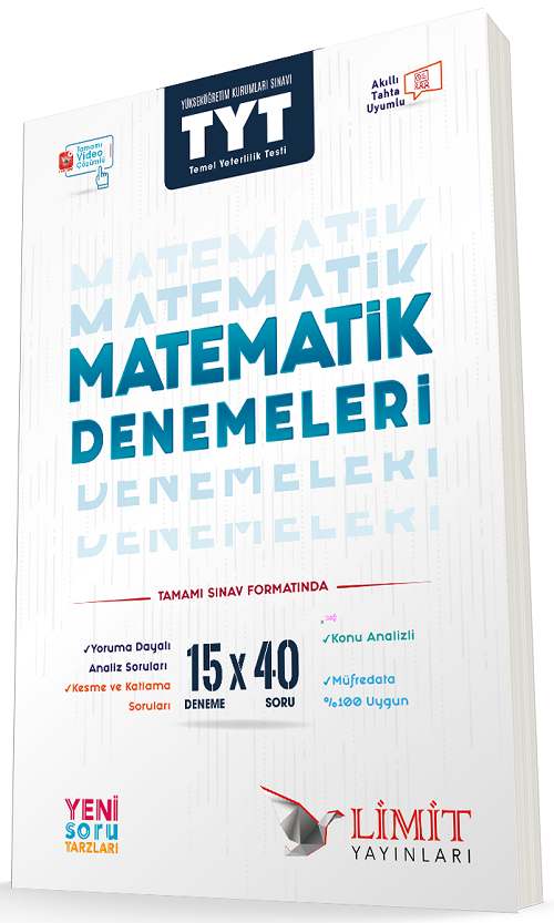 Limit YKS TYT Matematik 15x40 Deneme Sınavları Limit Yayınları