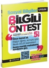 Sadık Uygun 5. Sınıf Sosyal Bilgiler Bilgili Ön Test Sadık Uygun Yayınları