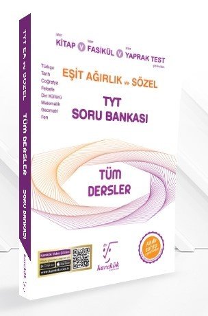 Karekök YKS TYT Tüm Dersler Eşit Ağırlık ve Sözel Soru Bankası Karekök Yayınları