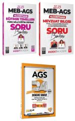 Yediiklim + İndeks 2025 MEB-AGS Eğitimin Temelleri + Mevzuat Bilgisi Soru Bankası + 24 Deneme 3 lü Set Zeynep Salman İçli, Emrah Vahap Özkaraca Yediiklim + İndeks Akademi Yayınları