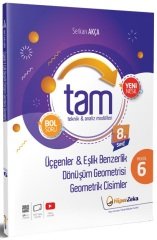 Hiper Zeka 8. Sınıf Matematik TAM Teknik Analiz Modülleri-6 Üçgenler, Eşlik Benzerlik Dönüşüm Geometrisi, Geometrik Cisimler Hiper Zeka Yayınları