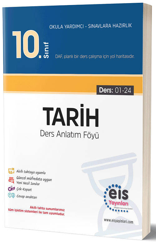 Eis Yayınları 10. Sınıf Tarih DAF Ders Anlatım Föyü Eis Yayınları