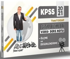 HocaWebde 2021 KPSS Eğitim Bilimleri Ölçme ve Değerlendirme Video Ders Notu - Yusuf Kasap HocaWebde Yayınları