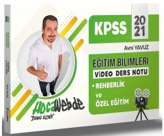 HocaWebde 2021 KPSS Eğitim Bilimleri Rehberlik ve Özel Eğitim Video Ders Notu - Avni Yavuz HocaWebde Yayınları