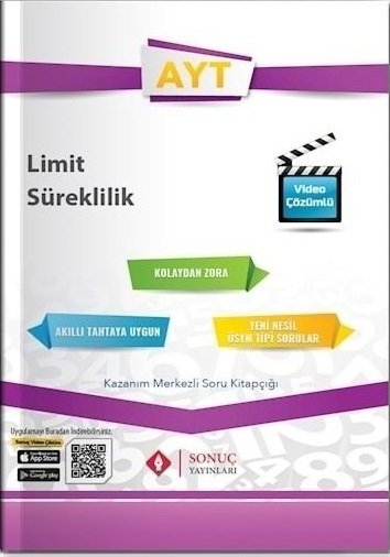 Sonuç YKS AYT Limit ve Süreklilik Soru Bankası Sonuç Yayınları