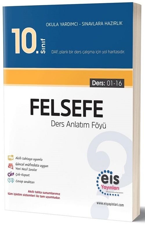 Eis Yayınları 10. Sınıf Felsefe DAF Ders Anlatım Föyü Eis Yayınları