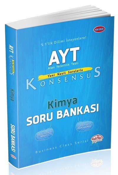 Editör YKS AYT Kimya Konsensüs Soru Bankası Editör Yayınları