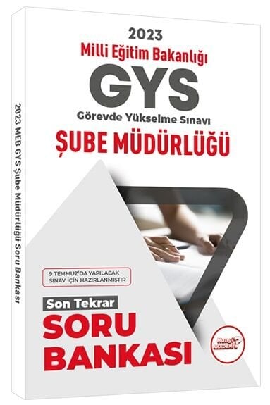 Hangi Akademi 2023 GYS MEB Milli Eğitim Bakanlığı Şube Müdürlüğü Son Tekrar Soru Bankası Görevde Yükselme Hangi Akademi