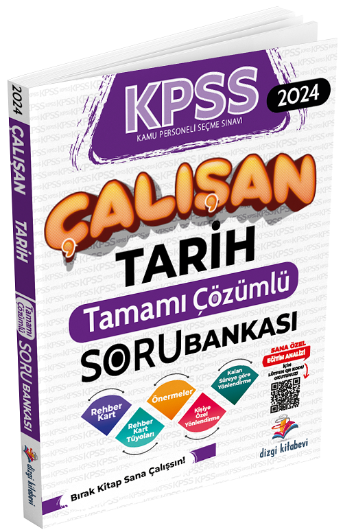 Dizgi Kitap 2024 KPSS Tarih Çalışan Soru Bankası Çözümlü Dizgi Kitap