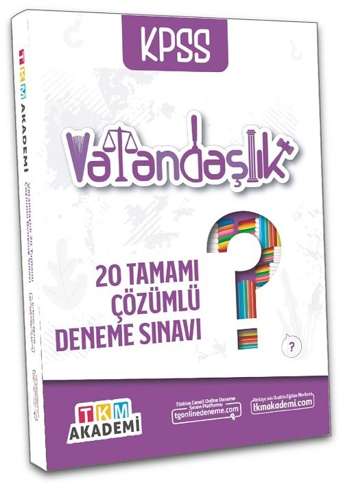 TKM Akademi KPSS Vatandaşlık 20 Deneme Çözümlü TKM Akademi