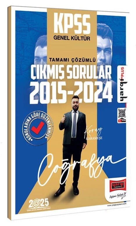 Yargı 2025 KPSS Coğrafya Çıkmış Sorular 2015-2024 Konularına Göre Çözümlü - Koray Karameşe Yargı Yayınları