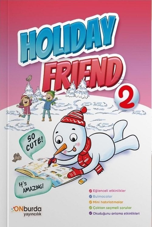 Onburda 2. Sınıf Holiday Friend Yarıyıl Tatil Kitabı Onburda Yayınları