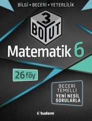 Tudem 6. Sınıf Matematik 3 Boyut Soru Bankası Tudem Yayınları