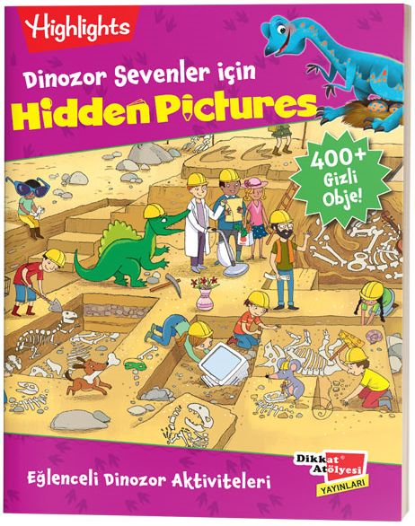 Dikkat Atölyesi Highlights Dinozor Sevenler İçin Hidden Pictures Dikkat Atölyesi Yayınları