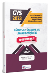 Memur Sınav 2023 GYS Belediye ve Bağlı Kuruluşları ile Mahalli İdare Birlikleri 3. Grup Soru Bankası Görevde Yükselme Memur Sınav