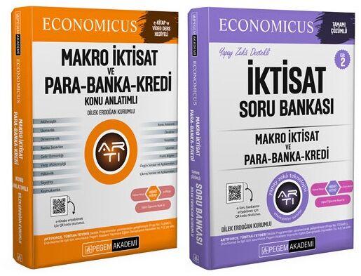 Pegem 2025 KPSS A Grubu Economicus Makro İktisat Konu + Soru Bankası 2 li Set Pegem Akademi Yayınları