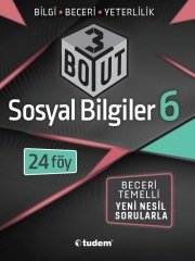 Tudem 6. Sınıf Sosyal Bilgiler 3 Boyut Soru Bankası Tudem Yayınları