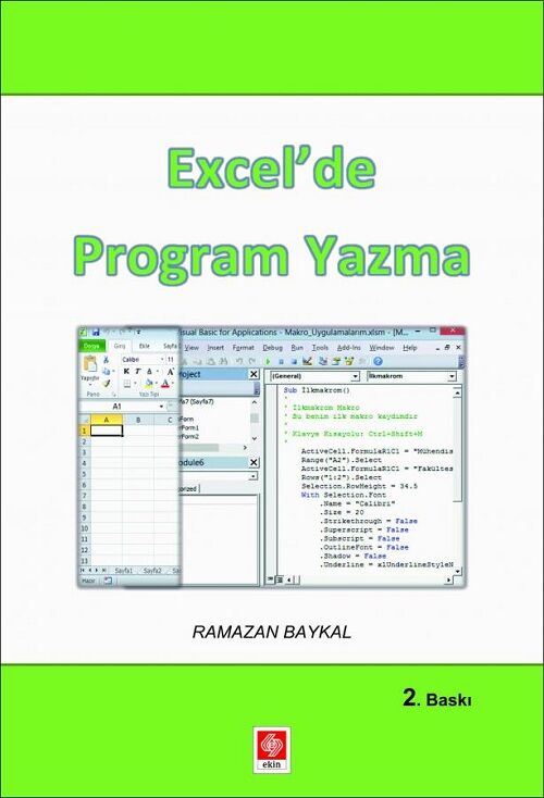 Ekin Excelde Program Yazma 2. Baskı - Ramazan Baykal Ekin Yayınları