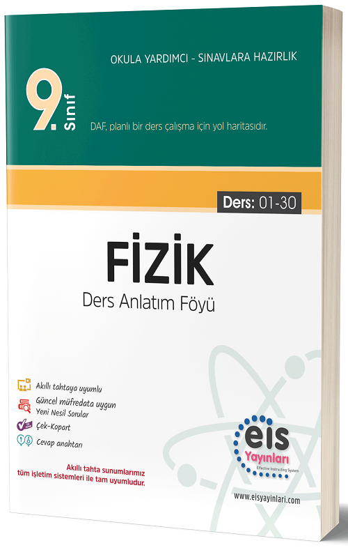 Eis Yayınları 9. Sınıf Fizik DAF Ders Anlatım Föyü Eis Yayınları