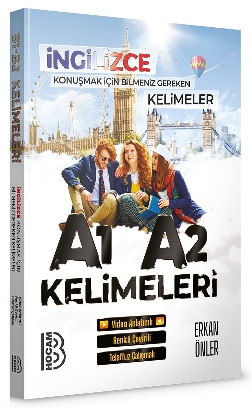 Benim Hocam İngilizce Konuşturan A1-A2 Kelimeleri - Erkan Önler Benim Hocam Yayınları