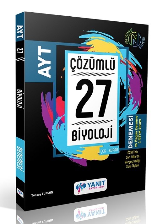 Yanıt YKS AYT Biyoloji 27 Deneme Çözümlü Yanıt Yayınları