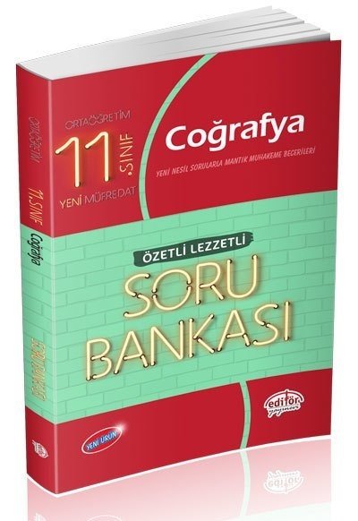 Editör 11. Sınıf Coğrafya Özetli Lezzetli Soru Bankası Editör Yayınları