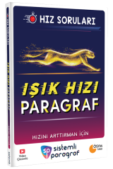 Sistemli Paragraf Tüm Sınavlar İçin Işık Hızı Paragraf Soru Bankası Sistemli Paragraf Yayınları