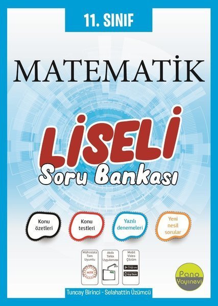 Pano 11. Sınıf Matematik Liseli Soru Bankası Pano Yayınevi